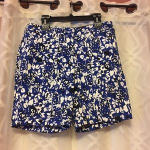 NWT Mario Serrani Floral Print Bermuda Short